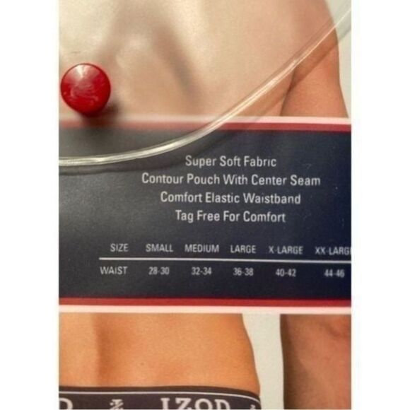 IZOD Mens 3 Boxer Briefs Small 2 Black, 1 Gray - Picture 4 of 4